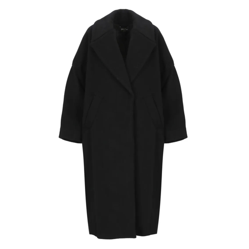 Andrea Ya'aqov Übergangsmäntel Black Wool Coat Black