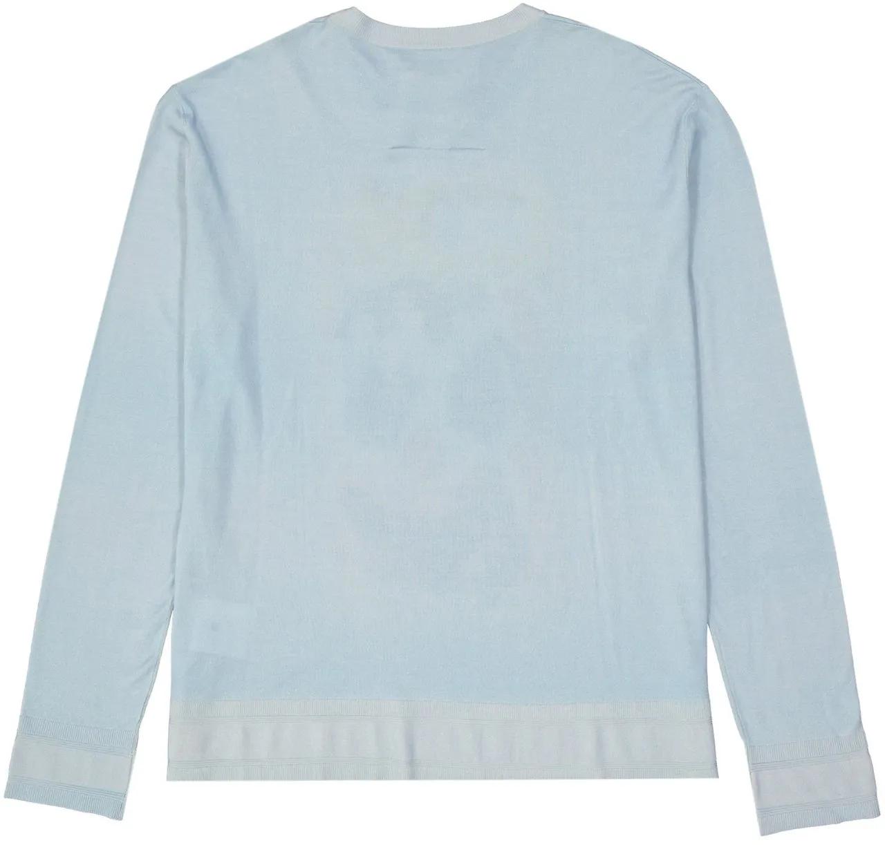 Thumbnail - Givenchy - Givenchy Wool And Silk Printed Sweater - Größe L - blue