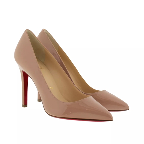 Christian Louboutin Pigalle 100 Patent Pump Nude Tacchi