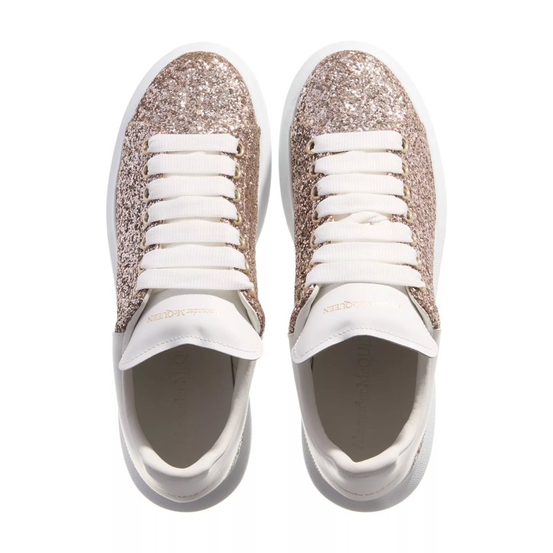 Alexander McQueen Low-Top-Sneaker Oversize Sneaker Glitter Allover 2228 calico/white(Image 4)