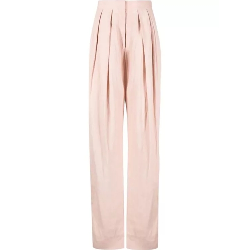 Stella McCartney Pink Fluid Linen Pants Pink 