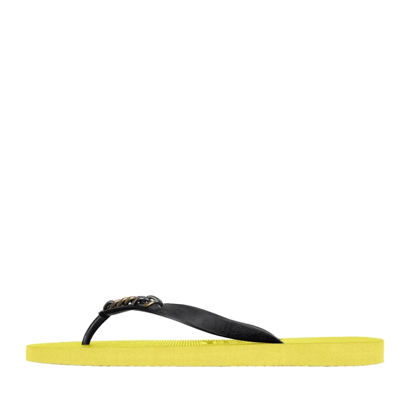 UZURII Flip Flops Zehentrenner Gold Small hell-grün