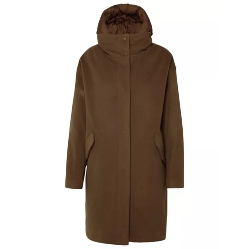 Woolrich Kuna' Camel Cashmere Blend Parka Brown 