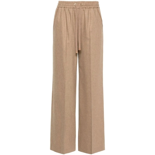 Lorena Antoniazzi Virgin Wool Trousers Brown 