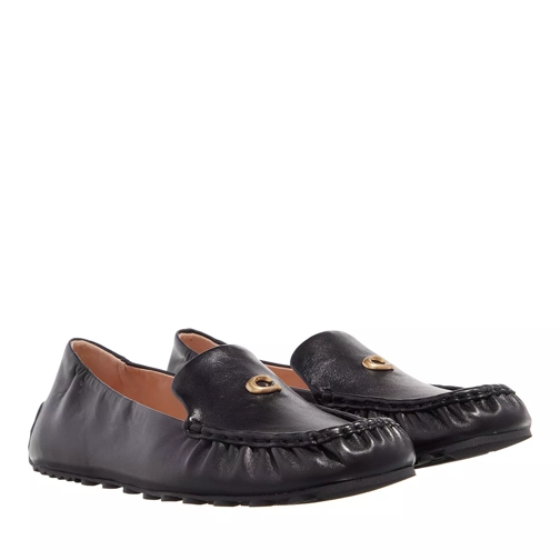 Coach Ronnie Leather Loafer Black/Gold Conducteur