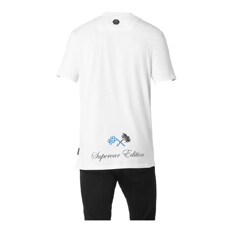 Philipp Plein T-Shirt T-Shirt Skull Mit Schmucksteinen weiss(Image 2)