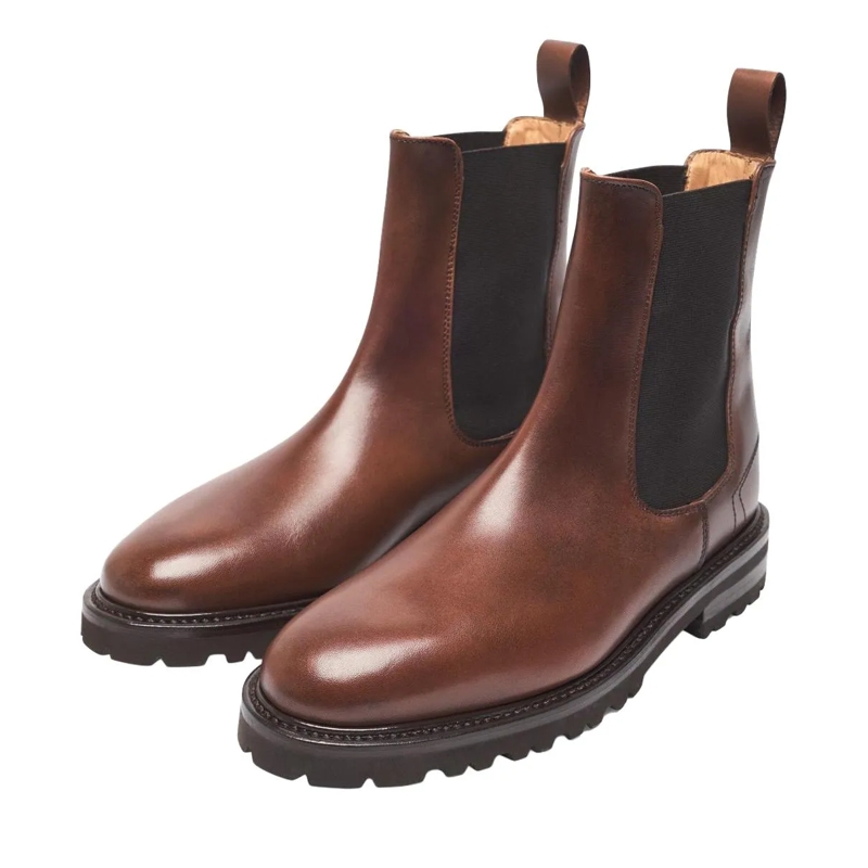 Henry Stevens Chelsea Boots Der Bonnie Boot aus Boxcalf verfügt über e mittel-braun(Image 4)