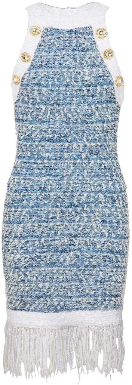 Thumbnail - Balmain - Dresses Light Bluewhite - Größe 40 - blue