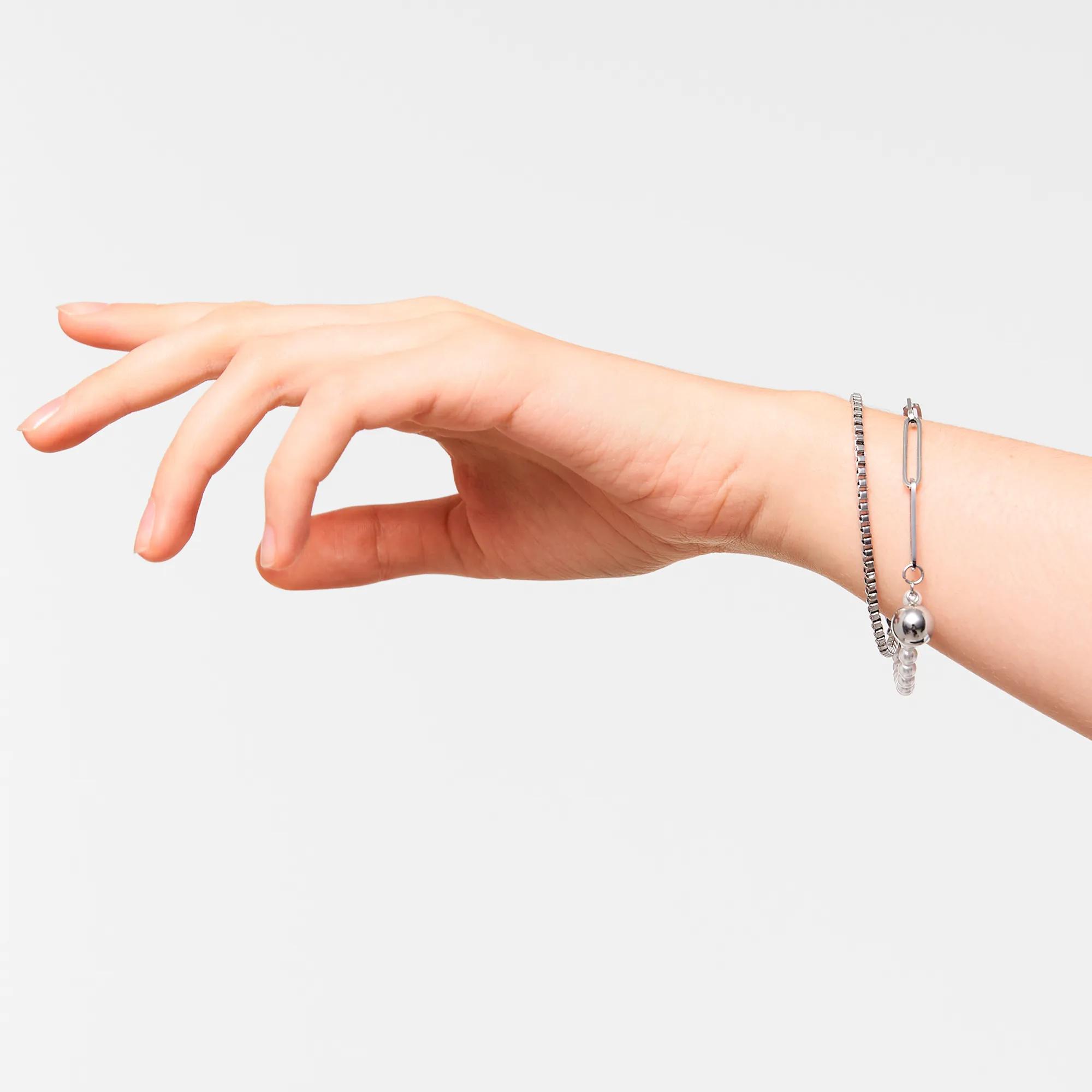 Thumbnail - Liebeskind Berlin Armbänder - Edelstahl Armband - Gr. ONESIZE - in Silber - für Damen