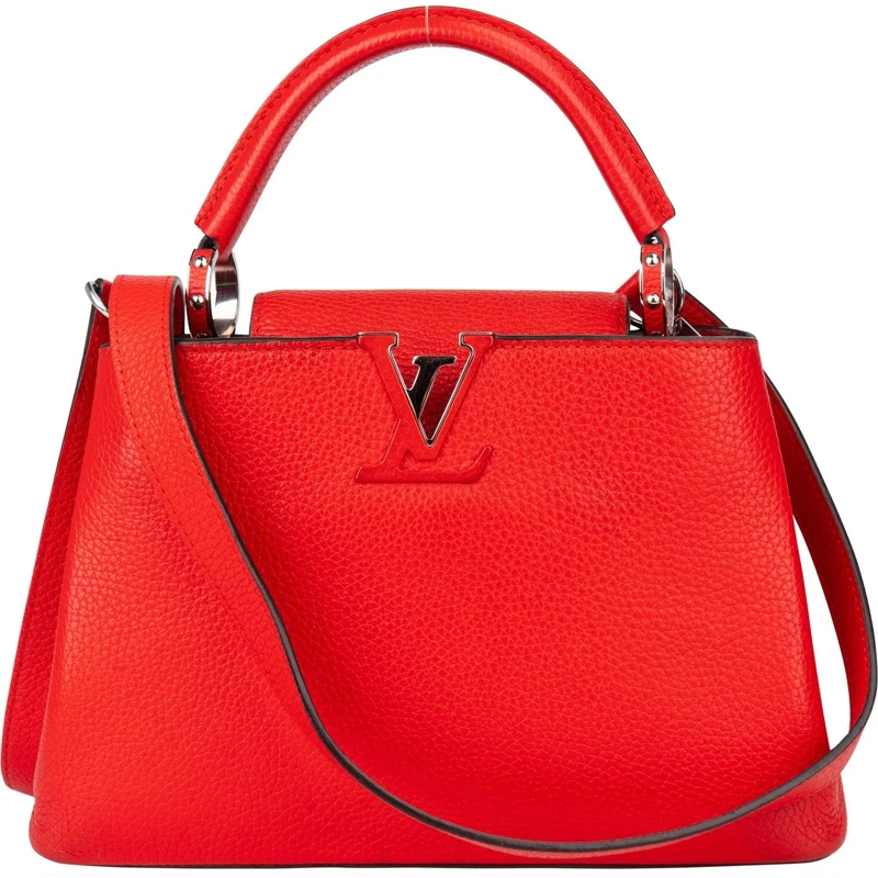 Louis Vuitton Tote Louis Vuitton Rouge Taurillon Capucines BB Handbag rot