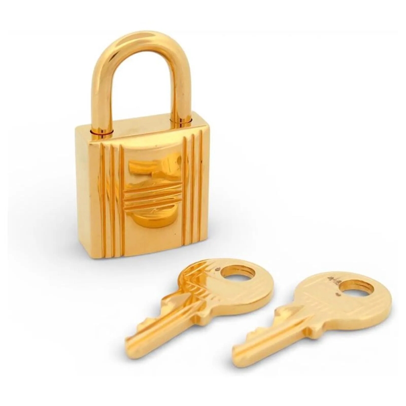 Hermès Geldbörse HERMES SCHLOSS + 2 SCHLÃœSSEL 161 FÃœR KELLY ODER  gold