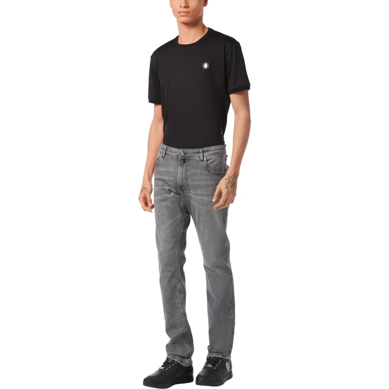 BILLIONAIRE Jeans mit geradem Bein Supergerader Schnitt grau(Image 3)