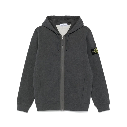 Stone Island Hoodie Compass-Badge Hoodie Grey