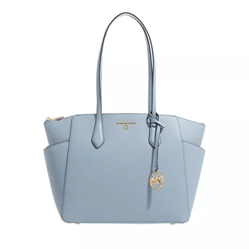 Michael kors blue and white tote new arrivals