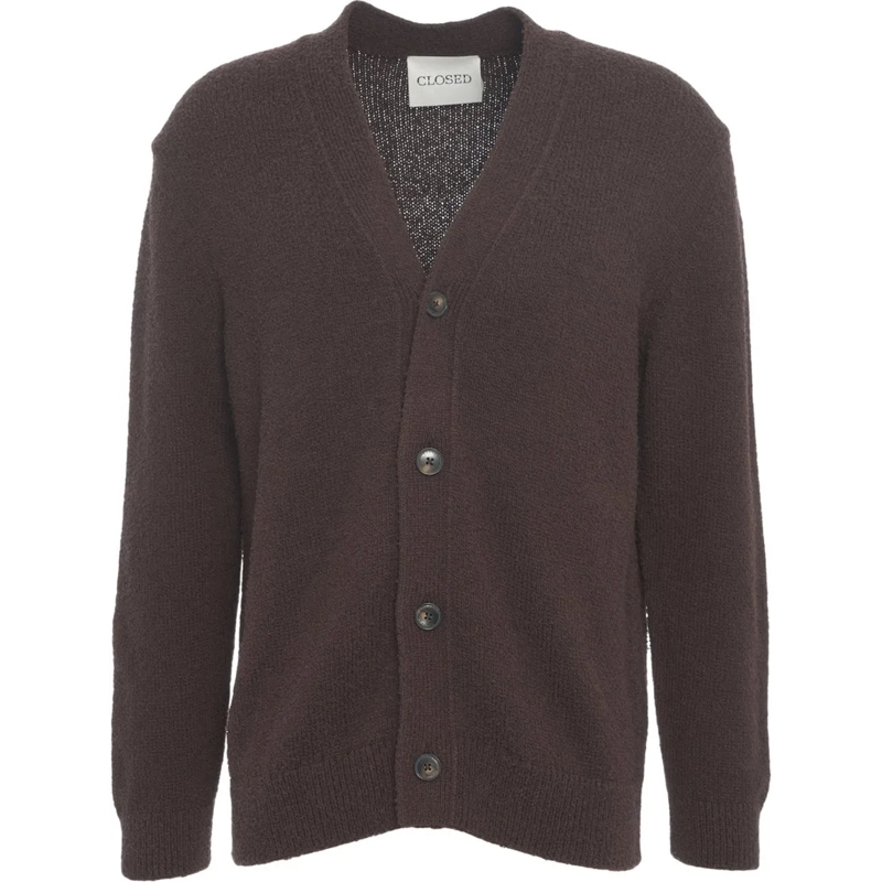 Closed Weste Wool blend cardigan braun
