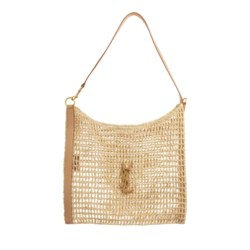 Saint Laurent Raffia Shoulder Bag Natural Schultertasche