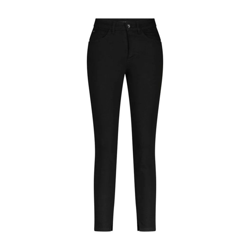 Marc Cain Slim-Fit Jeans Silea mit Logo-Details Schwarz 