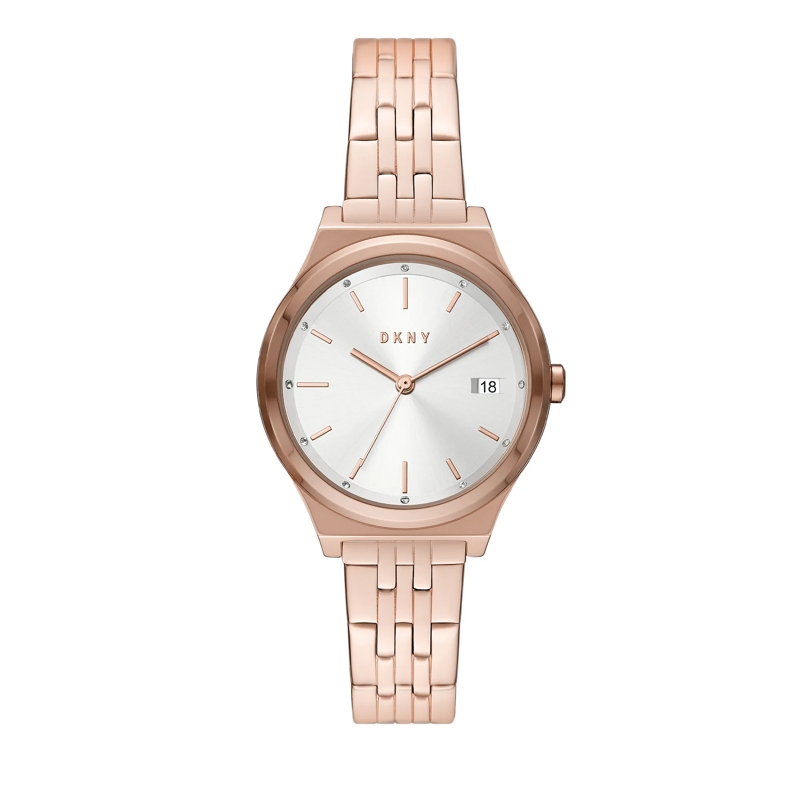 DKNY Automatikuhr Edelstahl The Classic Allrounder rose