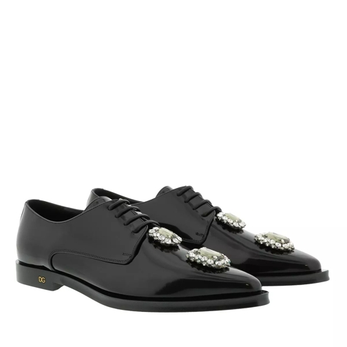Dolce&Gabbana Fume Derbie Black Ankle Boot