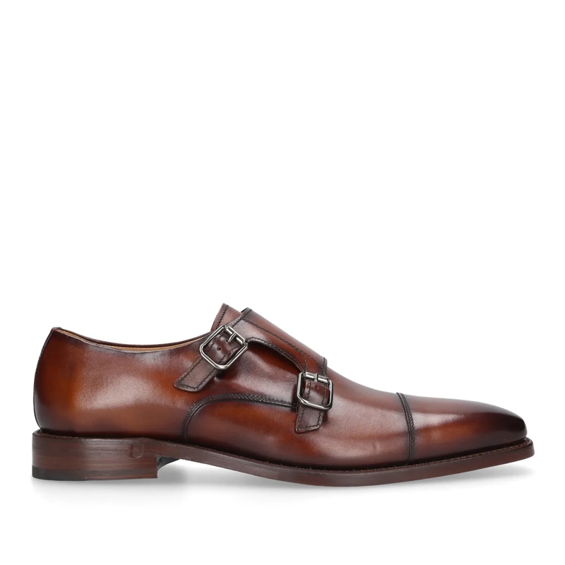 Henry Stevens Monkstraps Schnallenschuh Liam CDM mittel-braun