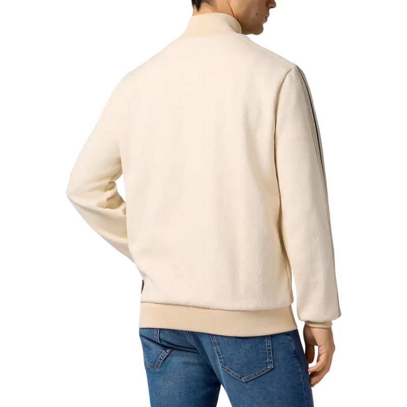 Philipp Plein Daunenjacke Tracksuit Jacket Monogram Monogram beige(Image 2)