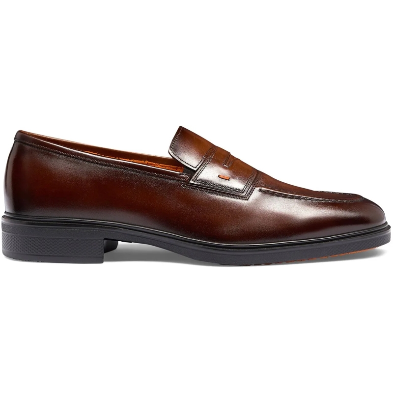 Santoni Loafer Men's leather Easy loafer weiß