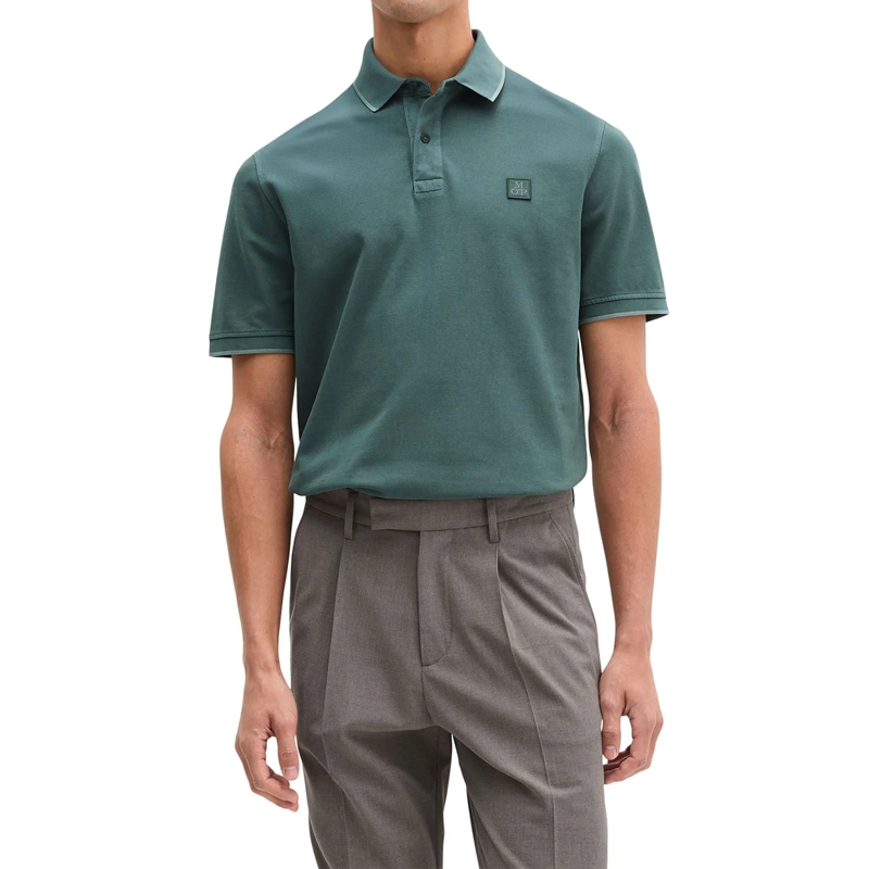 Marc O´Polo Poloshirt Poloshirt Shortsleeve 1er Pack mittel-grau