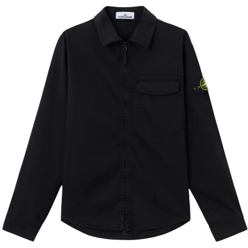 Stone Island Legeres Oberteil Shirts Black schwarz