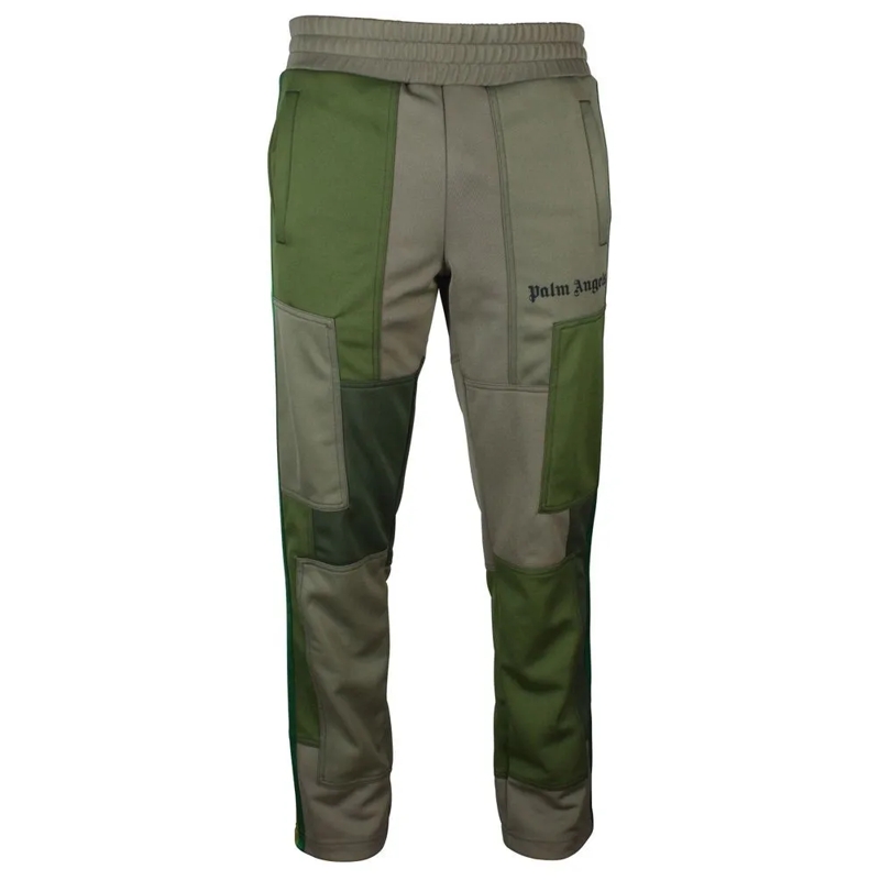 Palm Angels Jogginghose Khaki Patchwork Jogging Pants Grey