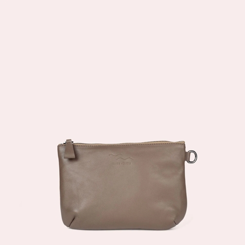 mine mina MAREN – unsere kleine Umhängetasche aus Leder. Taupe Mini Tas