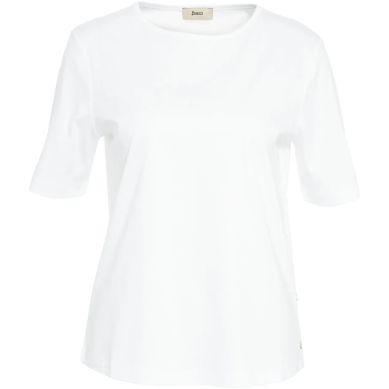 Herno T-Shirt T-shirt with side slit weiß