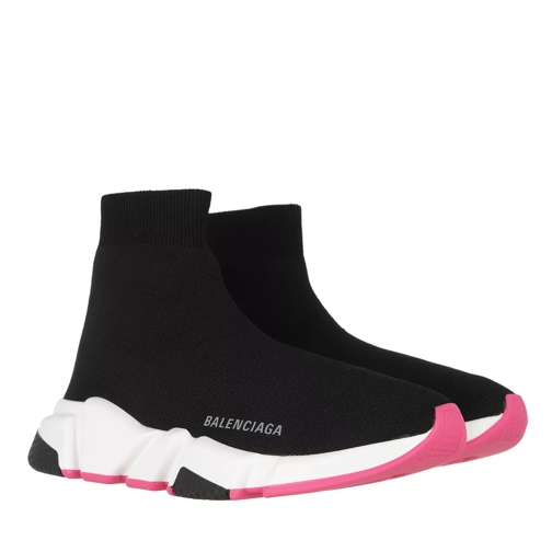 Balenciaga Speed LT Knit Sneaker Black/White/Pink Slip-On Sneaker