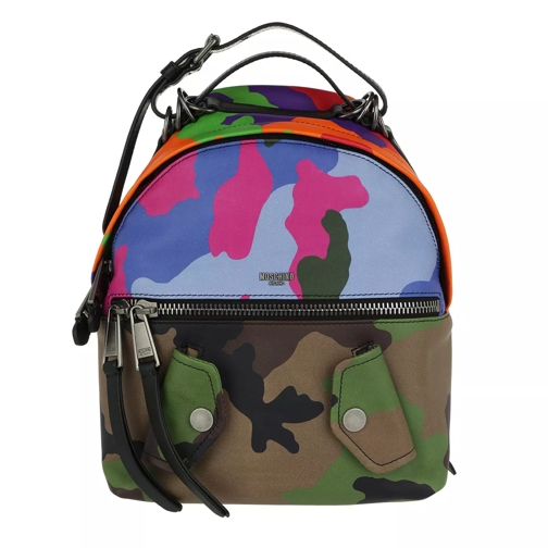 Moschino Camouflage Leather Backpack Multicolor Rucksack