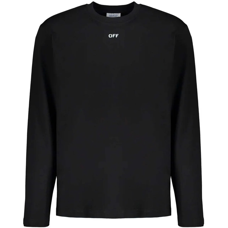 Off-White Legeres Oberteil OFF-WHITE Long-sleeve T-shirt schwarz