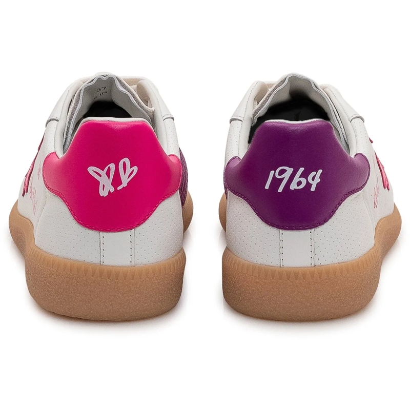 Dsquared2 Low-Top-Sneaker Sneakers con Lacci e Inserti a Contrasto weiß(Image 3)