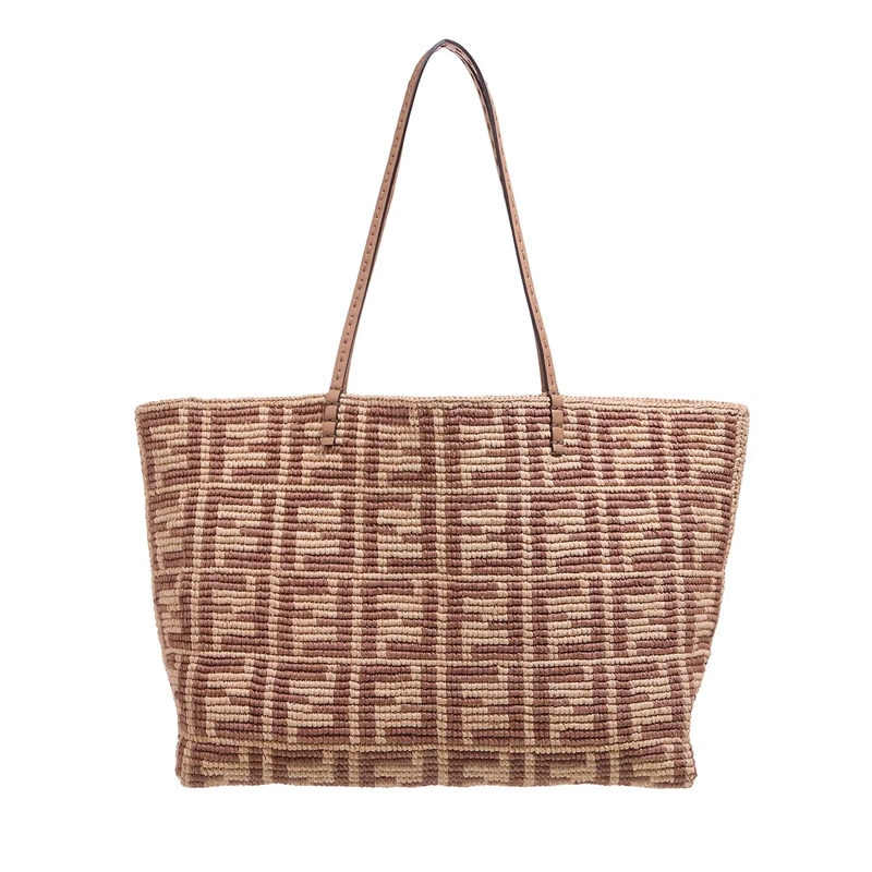 Fendi Shopper Shopping Roll Paglia Large Nature