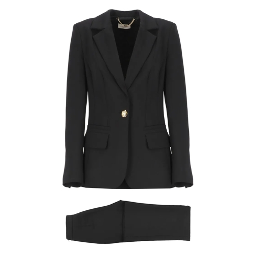 Elisabetta Franchi Crepe Stretch Tailleur Black Anzugkombinationen