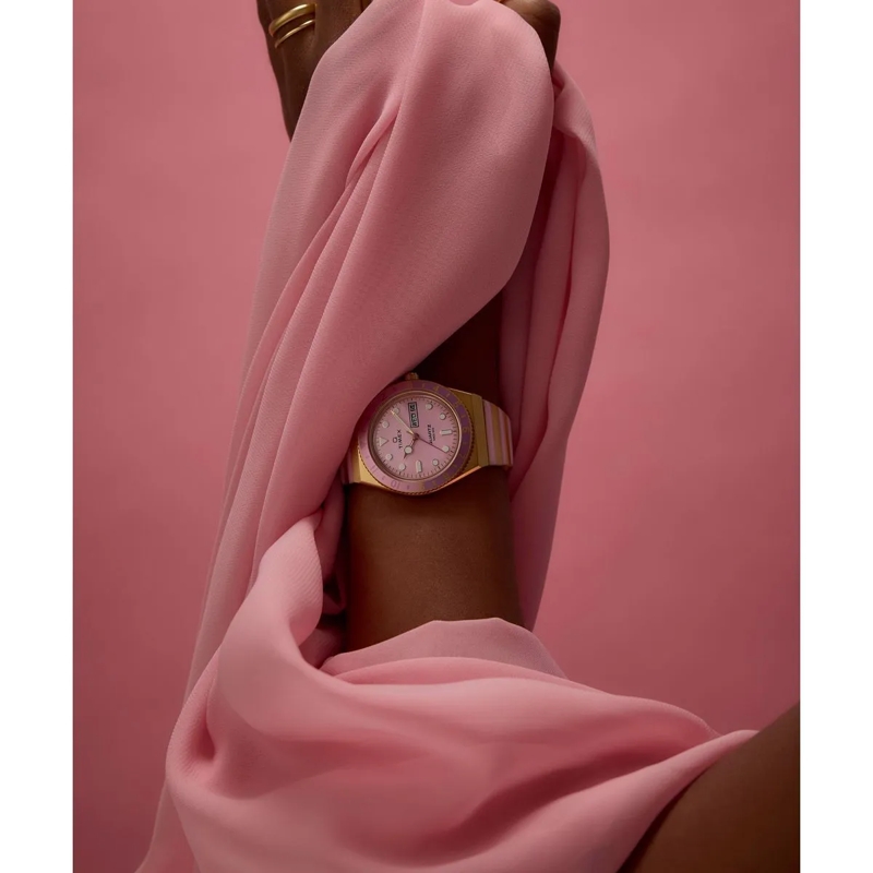 Timex Quarzuhr Quarz-Analoguhr Q Timex pink(Image 6)