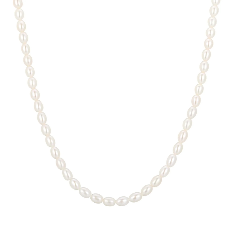 Ania Haie Mittellange Halskette 925er Sterlingsilber Pearls gold