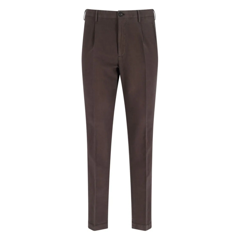 Incotex Chino Medium Rise Brown Chinos Brown