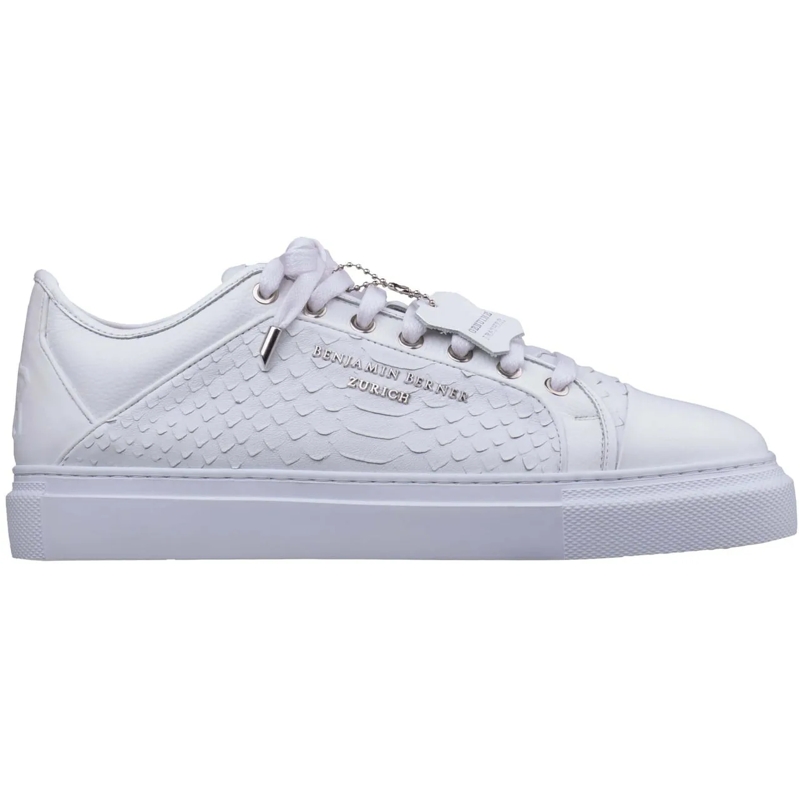 BENJAMIN BERNER Sneaker basse Benjamin Berner Python Cut Sneakers Wit Bnj2201044 weiß