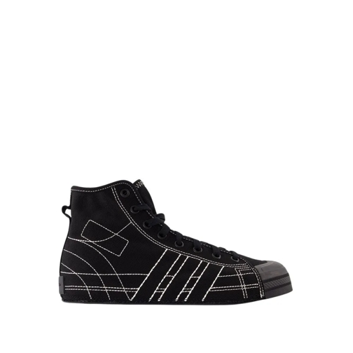 Y-3 Nizza Hi Sneakers - Leather - Black Black sneaker basse