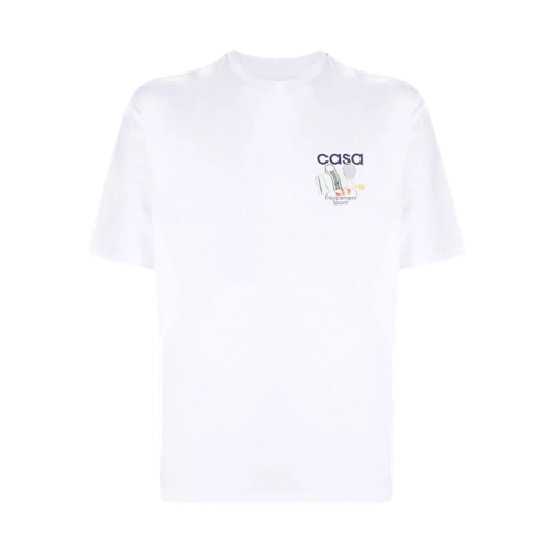 Casablanca T-Shirt mit grafischem Print white white 