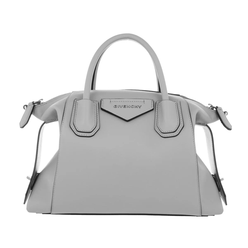 Givenchy Antigona Small Soft Satchel Bag Calfskin Pearl Grey Sporta