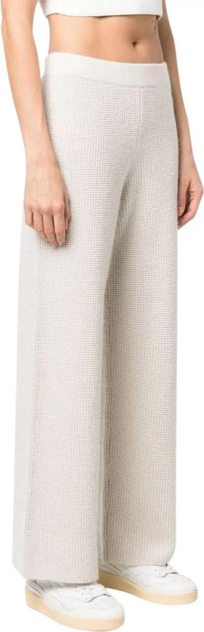 パンツ FABIANA FILIPPI Wide cotton trousers White Fabiana Filippi Wide-Leg Trousers In Textured Fabric White