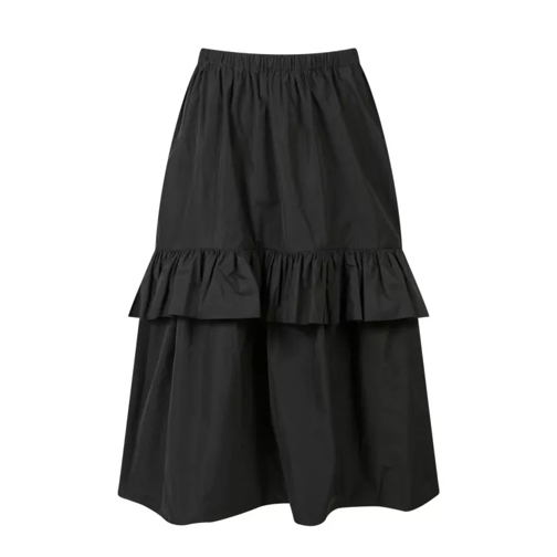 Ulla Johnson Black Taffeta Skirt Black 