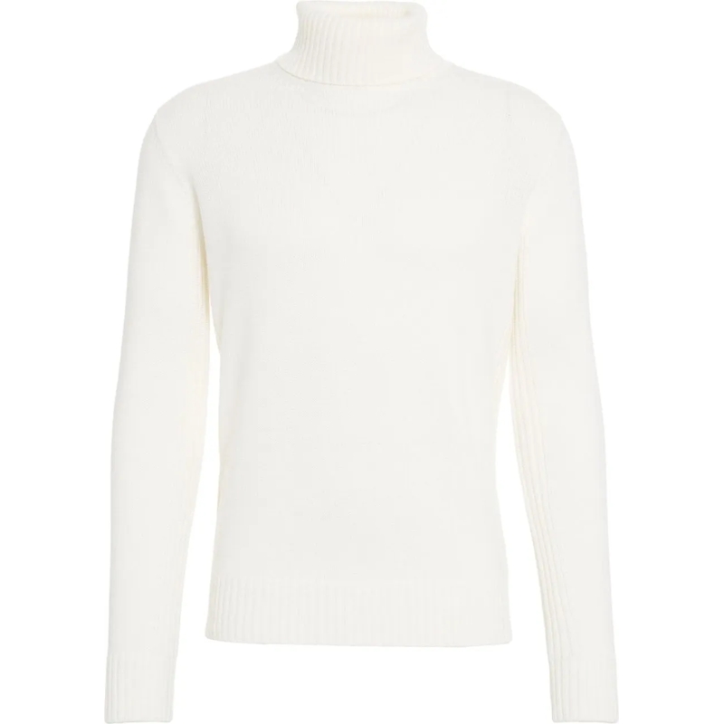Kangra  Wool turtleneck sweater weiß
