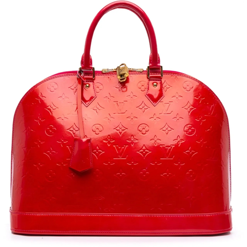 Louis Vuitton Fourre-tout Monogram Vernis Alma PM rot