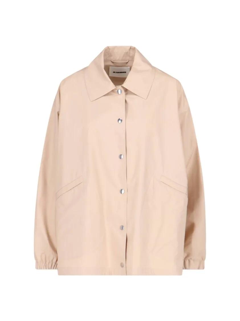 Thumbnail - Jil Sander - Logo Blazer – Beige - Größe 38 - beige