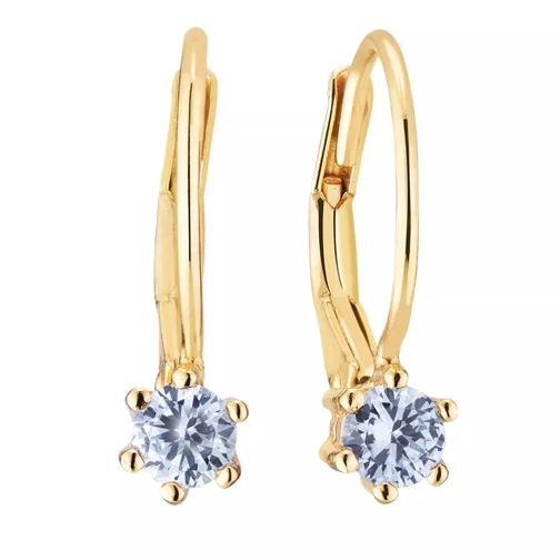 Sif Jakobs Jewellery Rimini Earrings 18 Carat Yellow Gold/Blue Orecchino a goccia